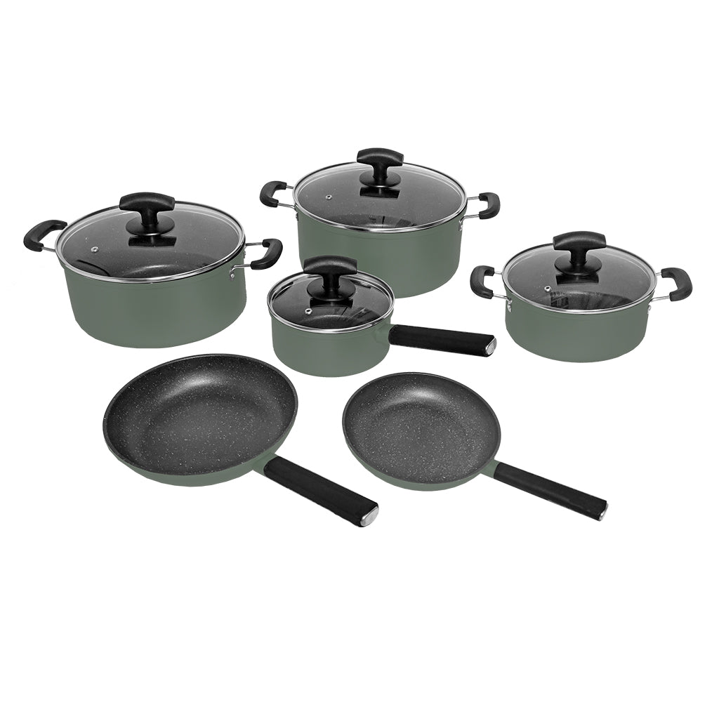 Set Complet de Vase de Gătit din Metal de Înaltă Calitate cu Strat de Marmură Antiaderent Set Complet de Vase de Gătit din Metal de Înaltă Calitate cu Strat de Marmură Antiaderent